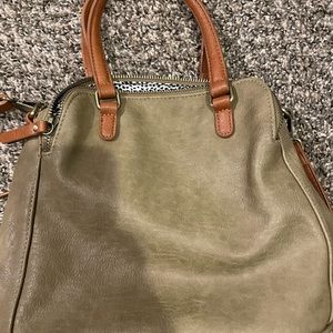 Green/gray-ish crossbody bag